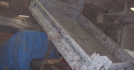 Dump bed before refinishing